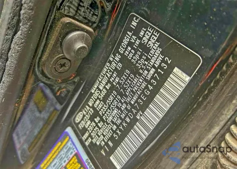 2014 Kia Sorento Sx z USA, uszkodzony, nr VIN 5XYKWDA73EG437132